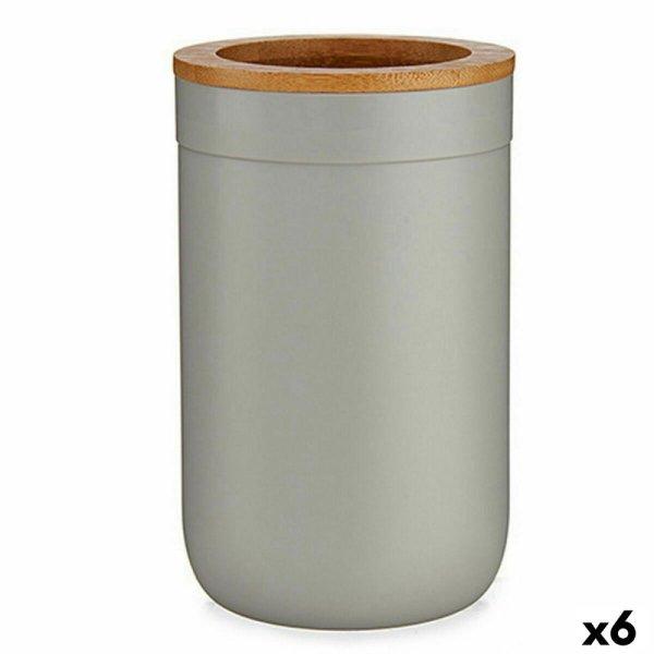 Fogkefe tartó Berilo BP16-103G Barna Szürke Bambusz polipropilén 7,7 x 11,5 x
7,7 cm (6 egység) MOST 14417 HELYETT 8631 Ft-ért!