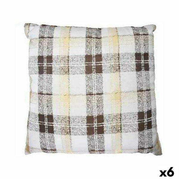 Párna 60 x 60 cm Kockás Barna (6 egység) MOST 37380 HELYETT 22935 Ft-ért!