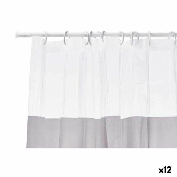 Zuhanyfüggöny Berilo 214 Szürke Átlátszó Műanyag PEVA 180 x 180 cm (12
egység) MOST 40033 HELYETT 27283 Ft-ért!