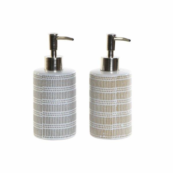 Szappanadagoló DKD Home Decor 7,2 x 8 x 18 cm Szürke ABS Kőedény Boho (2
egység) MOST 10387 HELYETT 6217 Ft-ért!