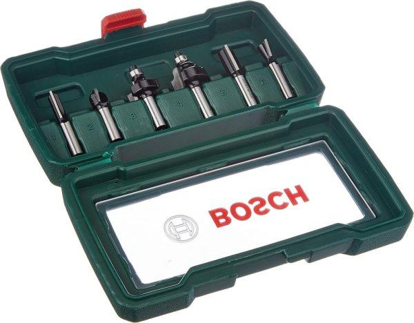 Bosch készlet, 6 keményfém sorja (fához, 8 mm-es szár, marótartozékok)