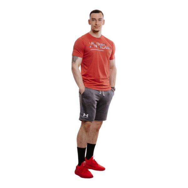 UNDER ARMOUR-UA Colorblock Wordmark SS-RED