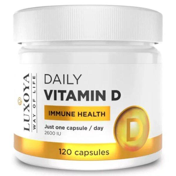 Luxoya Daily Vitamin D 2600 IU 120 kapszula