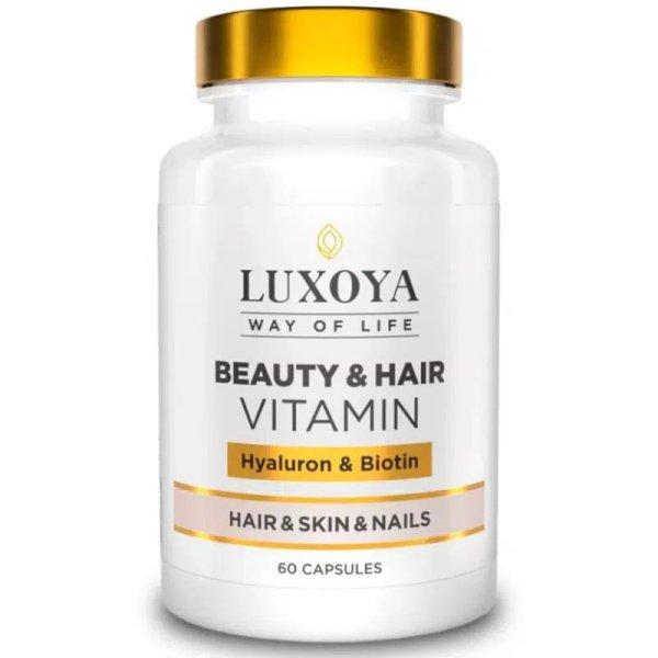 Luxoya Beauty & Hair Vitamin Hyaluron & Biotin 60 kapszula
