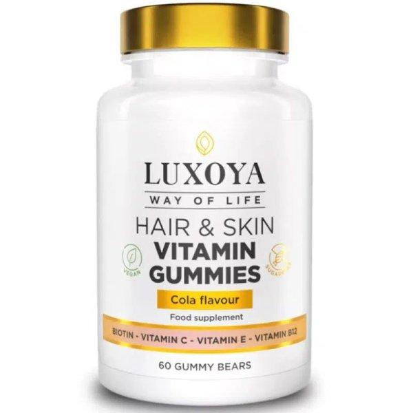 Luxoya Hair & Skin Vitamin Gummies Biotin & C -Vitamin & E-Vitamin 60
gumivitamin