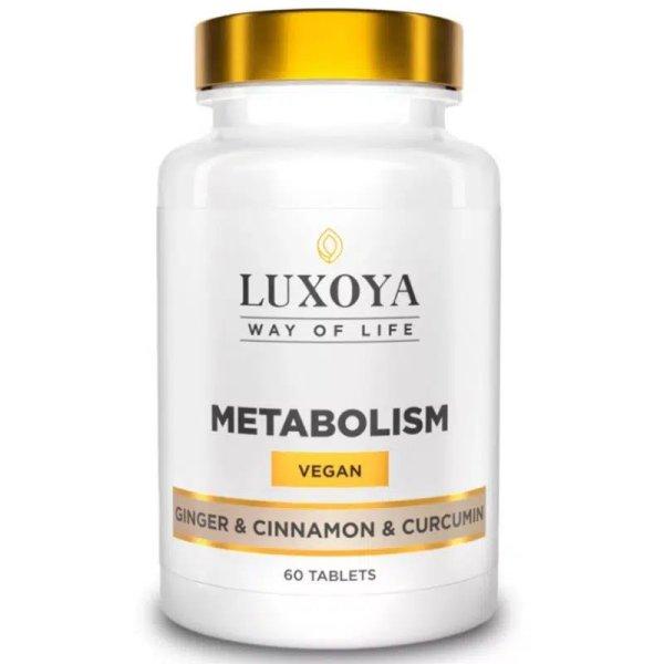 Luxoya Metabolism with Ginger & Cinnamon & Curcumin 60 tabletta