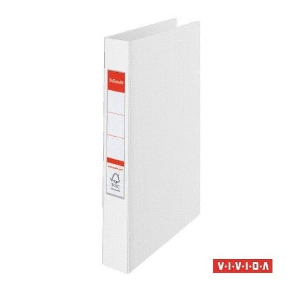 Gyűrűs könyv, 4 gyűrű, 42 mm, A4, PP, ESSELTE "Standard", Vivida
fehér