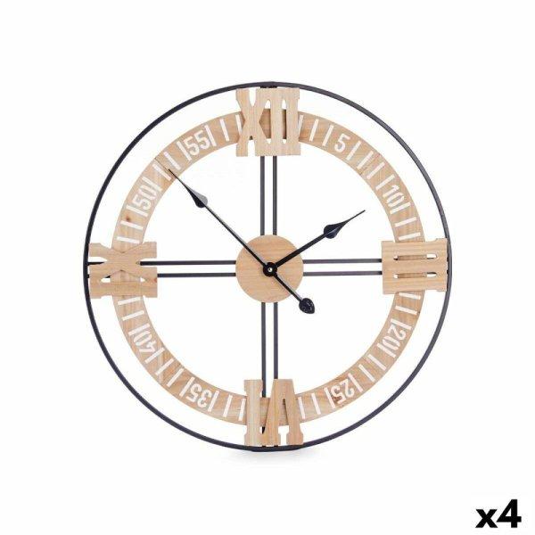 Falióra Fekete Fém Fa MDF 60 x 60 x 5 cm (4 egység) MOST 67428 HELYETT 53046
Ft-ért!