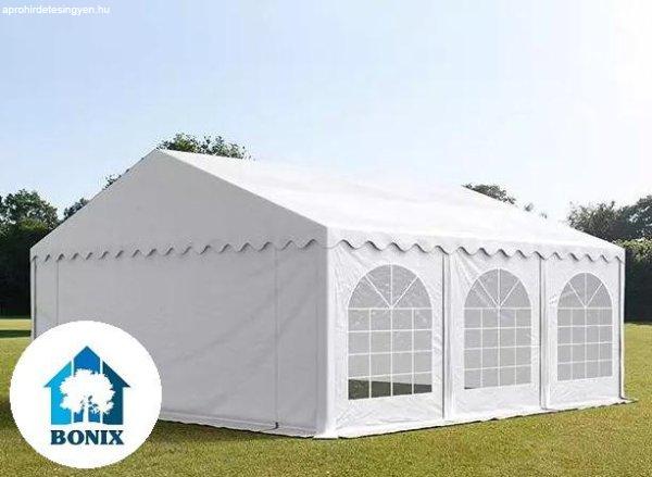 Professzionális rendezvénysátor parti sátor 6x6 m, ponyva PVC 750
erősített szerkezettel 36m2  fehér