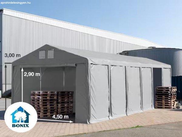 Professzionális raktársátor, ipari sátor 6x12m oldalmagasság 3,00m ponyva
PVC  szürke (72m2)
