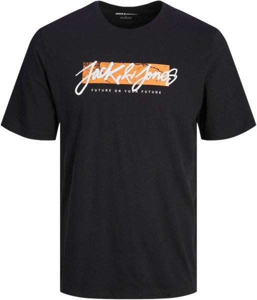 Jack&Jones Férfi póló JJTILEY Standard Fit 12256774 Black XL