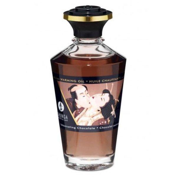 Shunga Aphrodisiac OilsIntoxicating Chocolate melegítő masszázsolaj 