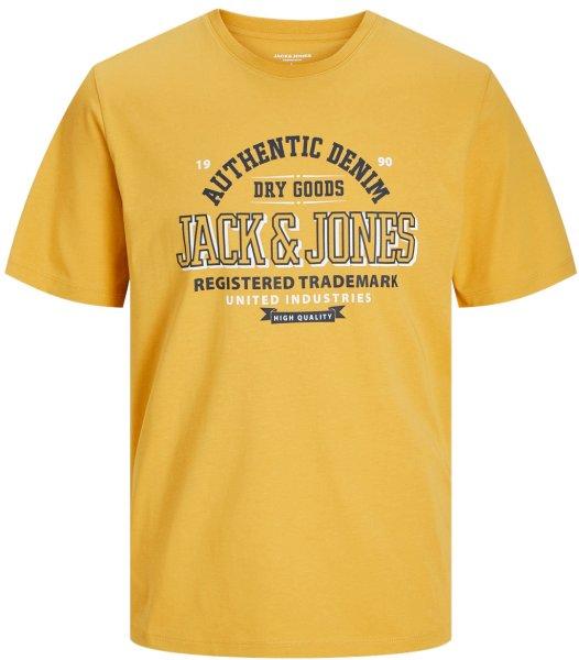 Jack&Jones Férfi póló JJELOGO Standard Fit 12254862 Honey Gold M