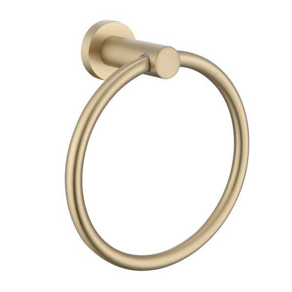 Welland Topaz törölközőtartó gyűrű - Ø16 cm - arany (96308-BG)
