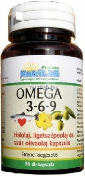 NutriLAB Omega 3-6-9 500 mg kapszula 90x