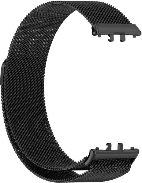 4wrist Szíj Samsung Fit 3-hoz - Milanese Loop Black