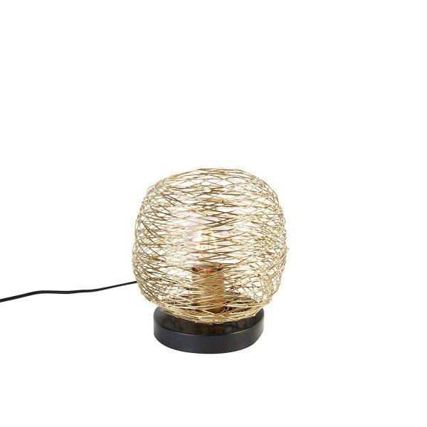 Design asztali lámpa arany 20 cm - Sarella