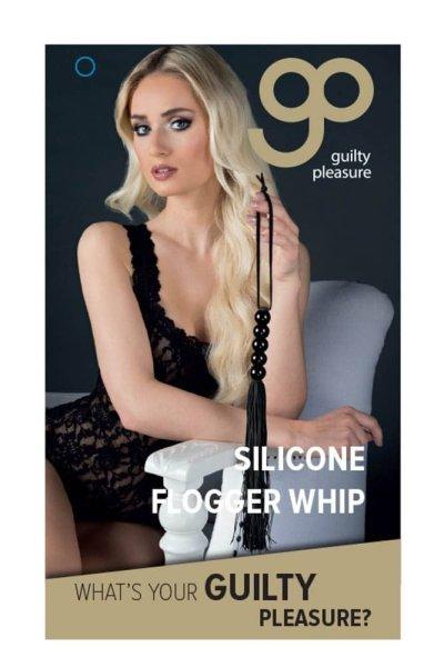  GP Silicone Flogger Whip Black 