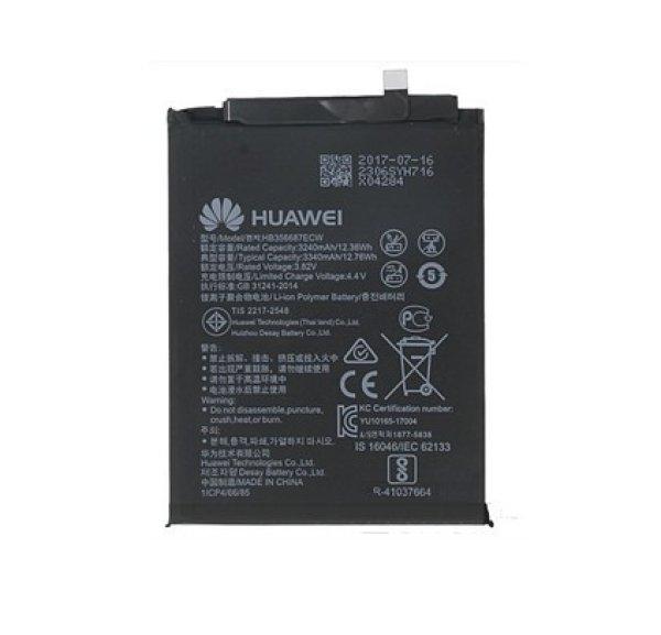 Huawei HB356687ECW (P30 lite, Nova Plus, Mate 10 Lite, Honor 7X, P Smart Plus)
gyári akkumulátor Li-Ion Polymer 3340mAh