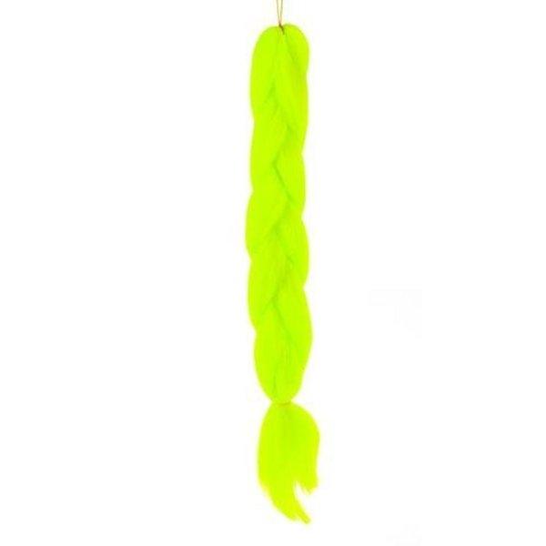Szintetikus hajfonat - neon zöld