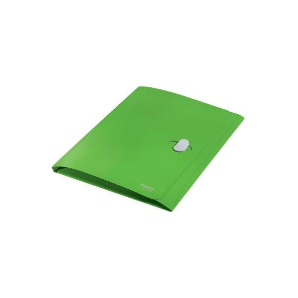 Iratvédő mappa, 11 mm, PP, A4, LEITZ "Recycle", zöld