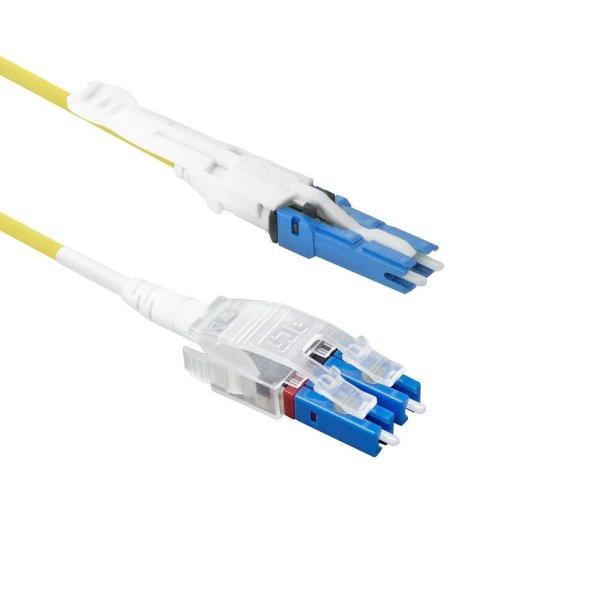 ACT Singlemode 9/125 OS2 Polarity Twist uniboot duplex fiber patch cable with CS
- LC connectors 3m Yellow