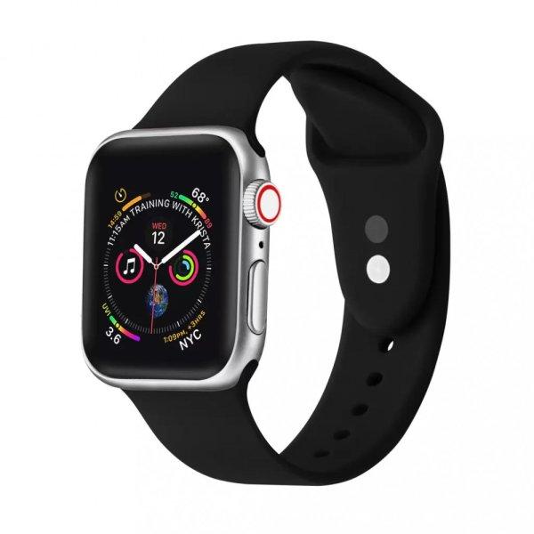 XPRO™ Apple Watch szilikon sport szíj Fekete 38mm / 40mm / 41mm