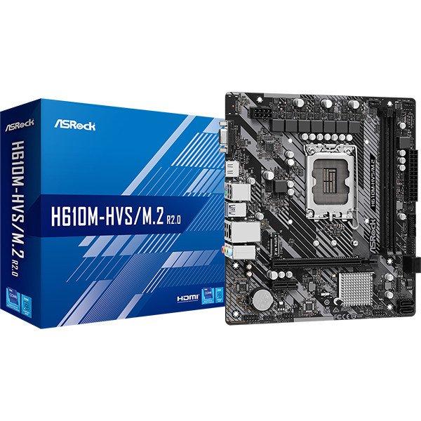 ASROCK Alaplap S1700 H610M-HVS/M.2 R2.0 INTEL H610, mATX