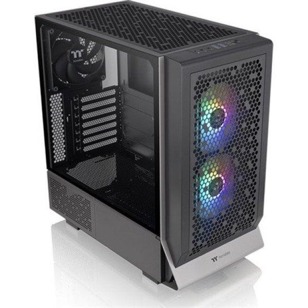 Thermaltake Ceres 300 TG ARGB táp nélküli ablakos Mid Tower
számítógépház fekete