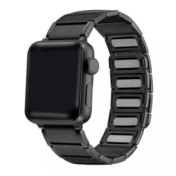 XPRO™ Apple Watch rozsdamentes acél szíj mágneses csattal fekete 42mm /
44mm / 45mm / 49mm 