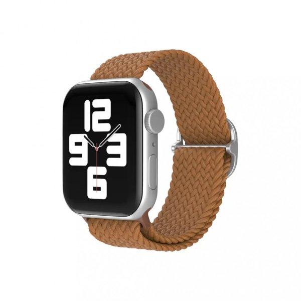 XPRO™ Apple Watch szőtt szövet körpánt Barna Apple Watch 38mm / 40mm /
41mm / 42mm (S10) készülékhez