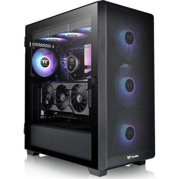 Thermaltake S250 TG ARGB táp nélküli ablakos Mid Tower számítógépház
fekete