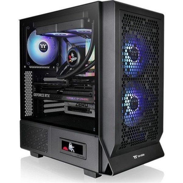 Thermaltake Ceres 330 TG ARGB táp nélküli ablakos Mid Tower
számítógépház fekete