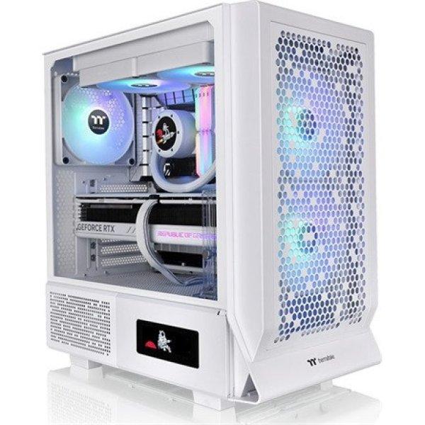 Thermaltake Ceres 330 TG ARGB Snow táp nélküli ablakos Mid Tower
számítógépház fehér