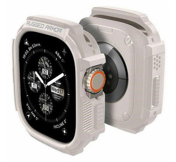 Spigen Rugged Armor Apple Watch Ultra 2/1 (49mm) tok, bézs