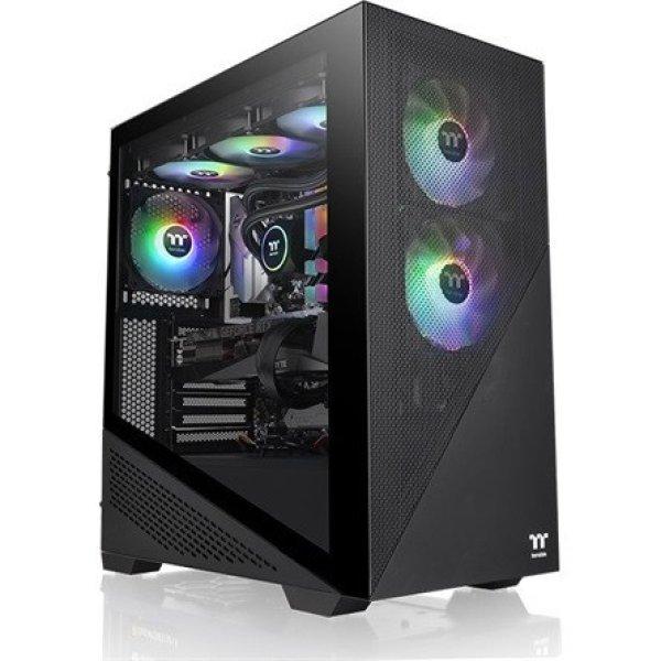 Thermaltake Divider 370 TG ARGB táp nélküli ablakos Mid Tower
számítógépház fekete