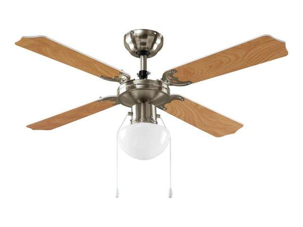Livarno Home Ceiling Fan LED Light 106 cm 50W mennyezeti ventilátor max. 60W
LED lámpával, húzókapcsolóval, nyári / téli üzemmóddal