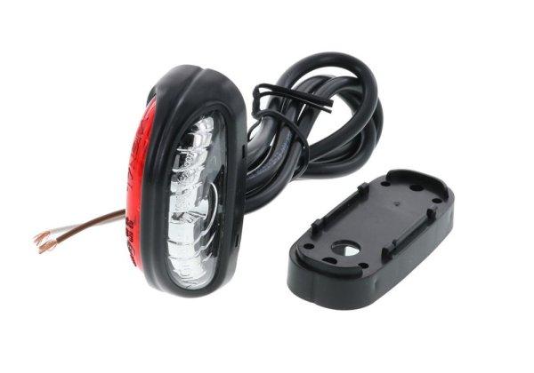 Vignal LED szélességjelző lámpa 12/24V PIROS/FEHÉR