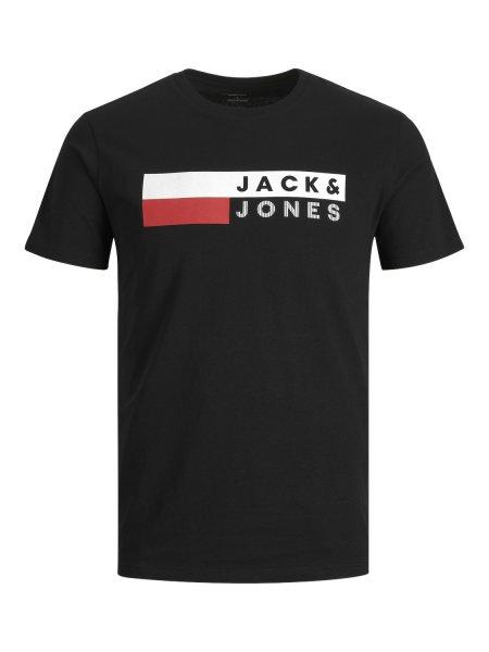 Jack&Jones PLUS Férfi póló JJECORP Regular Fit 12158505 Black
Print 4XL