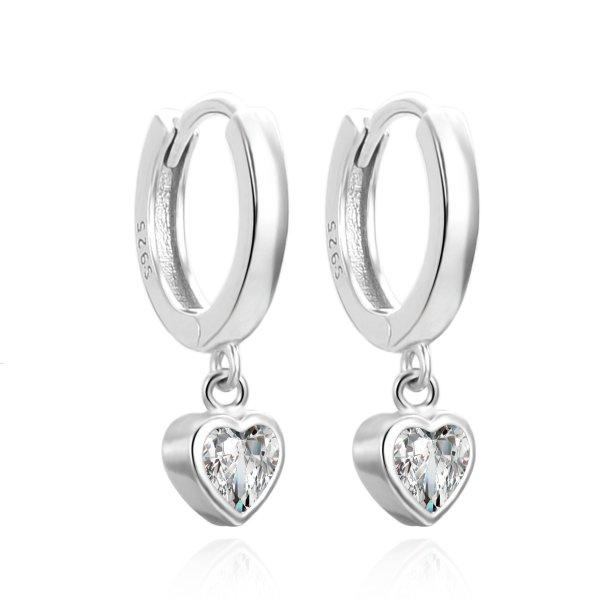 Agato Romantikus ezüst fülbevaló medállal AGUC3490