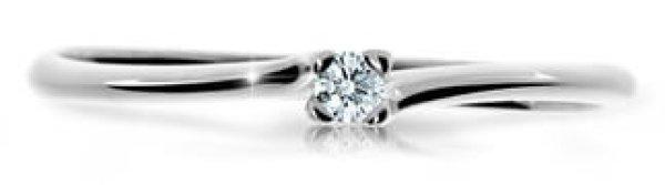 Cutie Diamonds Csillogó fehér arany gyűrű
gyémánttal DZ6733-2948-00-X-2 57 mm