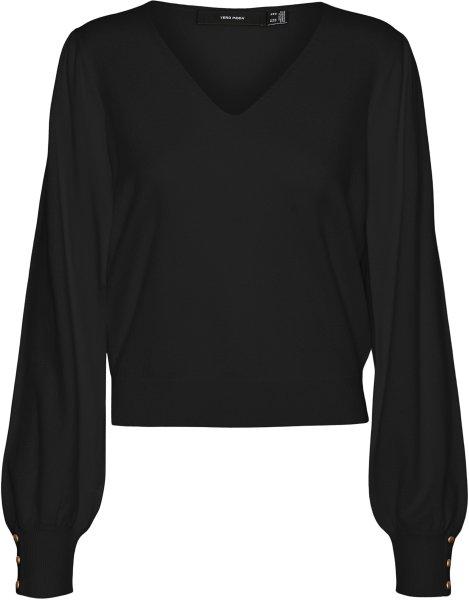 Vero Moda Női pulóver VMHOLLYKARIS 10310578 Black M