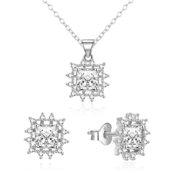 Agato Bájos ezüst ékszer szett cirkónium kővel
AGSET363R-W (nyaklánc, medál, fülbevaló)