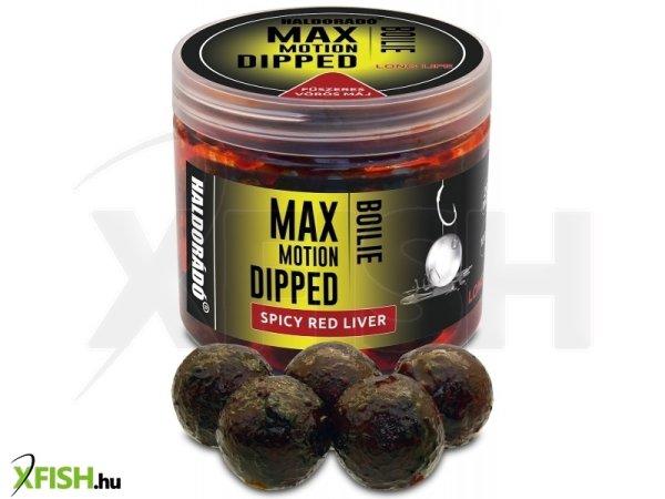 Haldorádó Max Motion Boilie Dipped 20 Mm - Fűszeres Vörös Máj