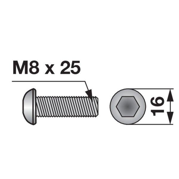 Rögzítőcsavar 00449315 - M8 x 25 mm