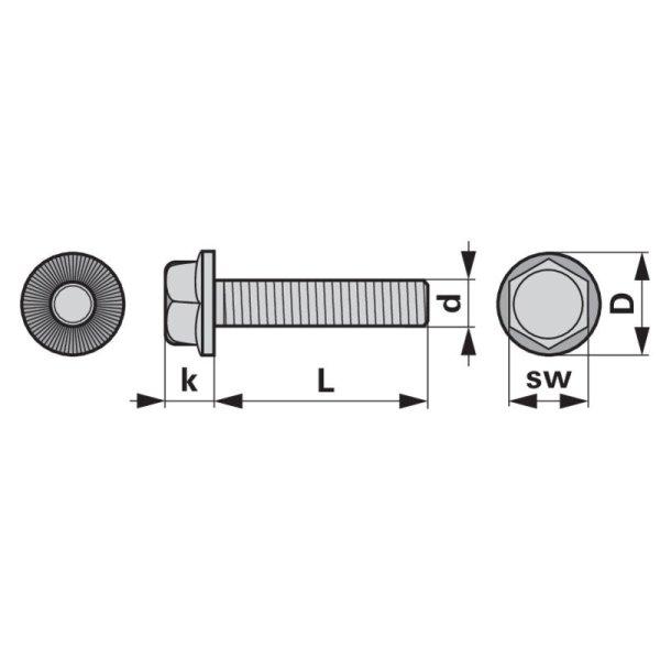 Rögzítőcsavar 00903508 - M8 x 16 mm