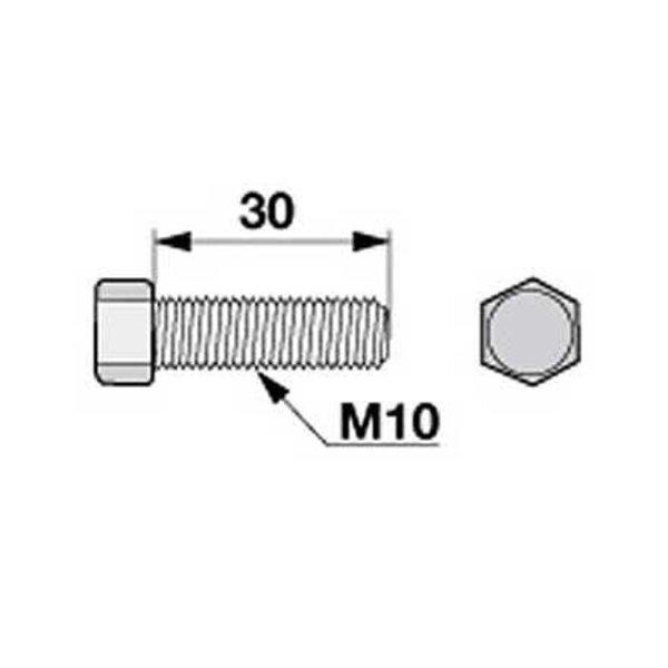 Rögzítőcsavar csomag 00905046 - M10 x 30 mm (50 db)