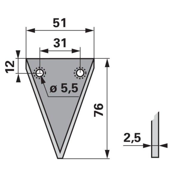 Kaszapange készlet Schröckenfux 0060114825 - 76 mm (25 db)