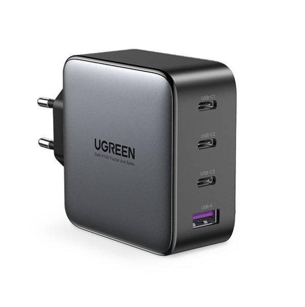 UGREEN CD226 adapter, USB QC3.0, 3x USB-C, 100W, PD (fekete)