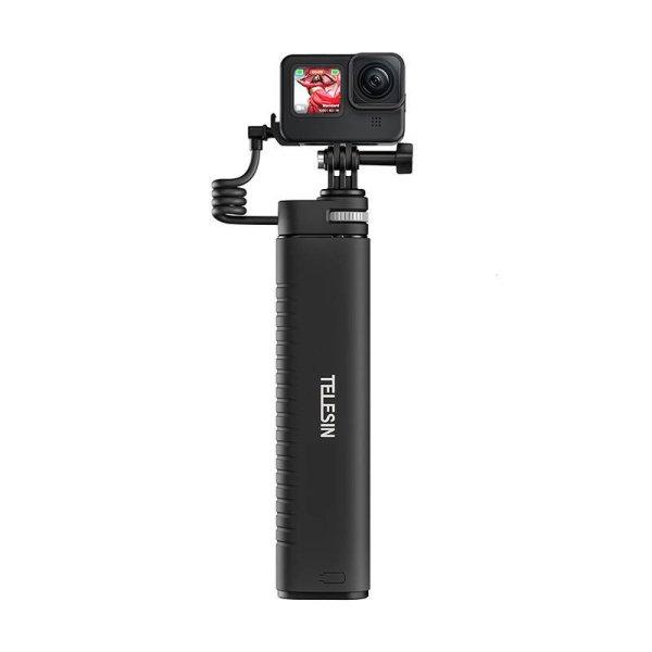 Selfie-stick USB-C powerbankkal Telesin sportkamerához / okostelefonhoz
TE-CSS-001